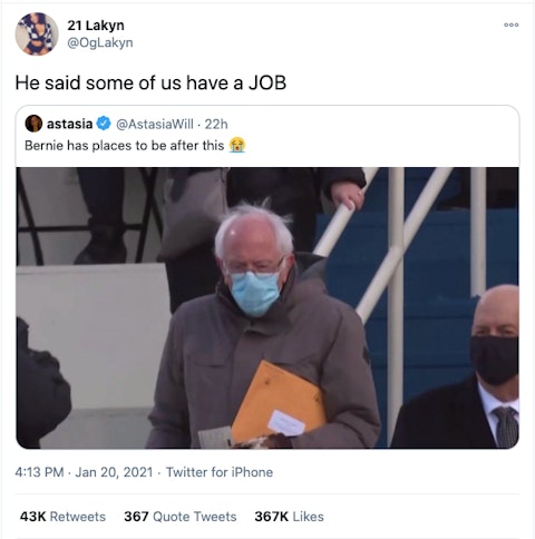 The Best Bernie Sanders Memes And Jokes After That Adorable Mitten Picture